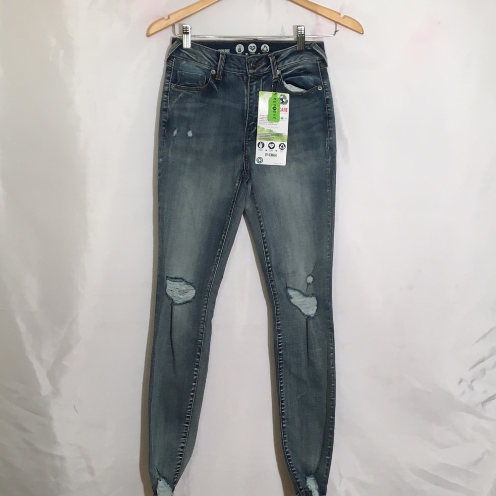 Distressed jeans